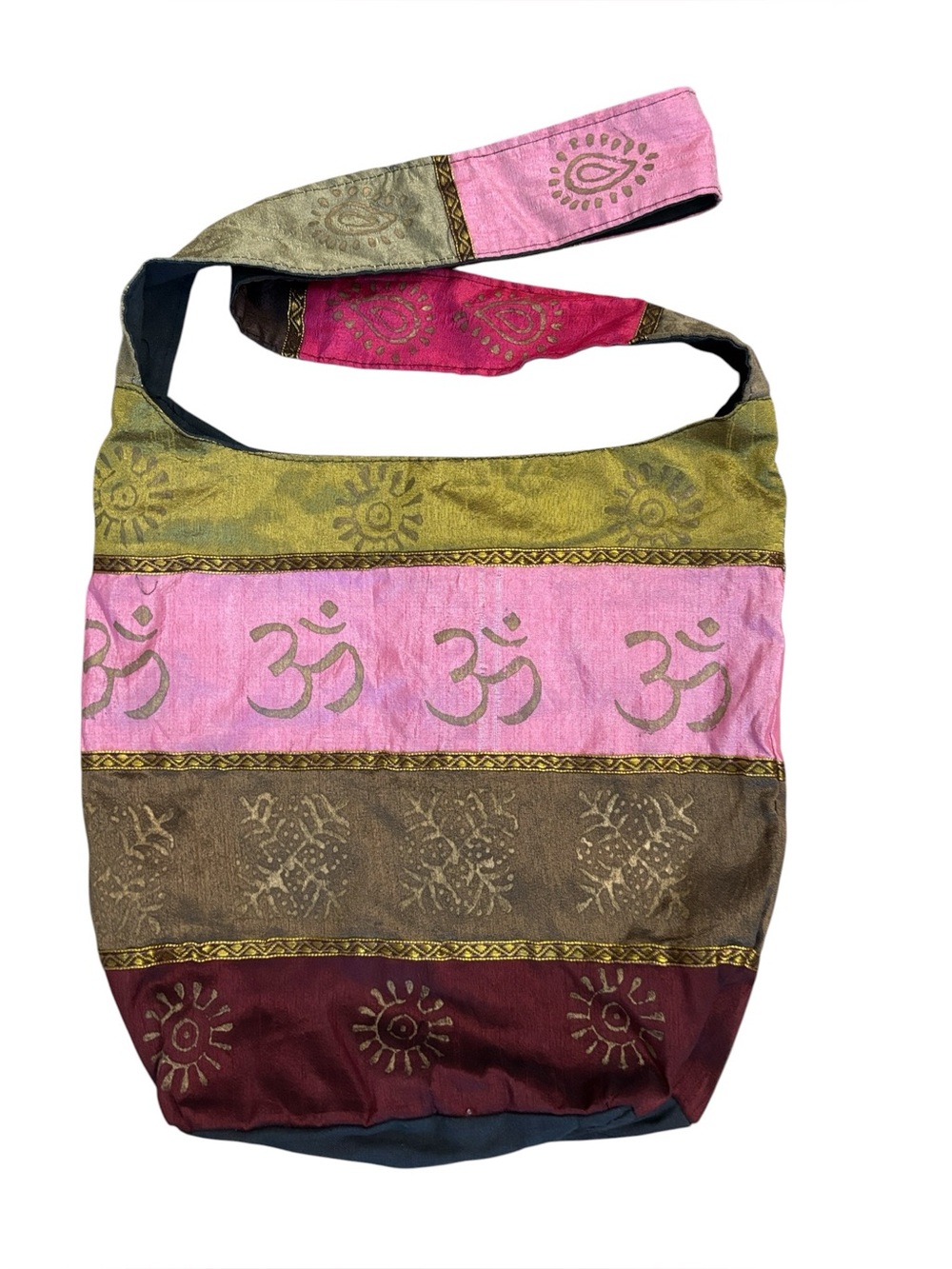 Yoga Inspired OM Aum Cloth Shoulder Bag Tote